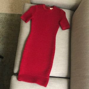 Red Torn by Ronny Kobo fitted dress XXS / 0